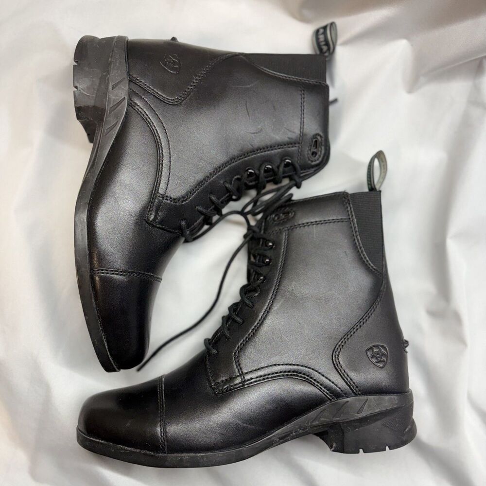 Ariat Womens Heritage IV Lace Paddock Boot Black sz 6B - 10020123 - Picture 2 of 10